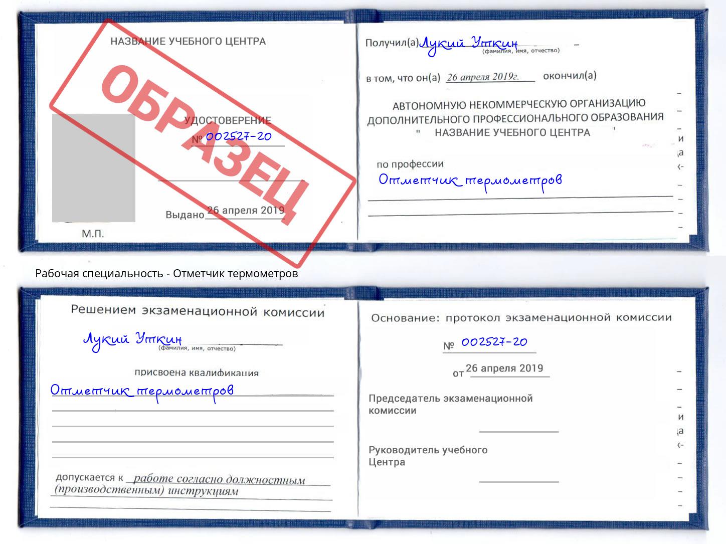 Отметчик термометров Кинешма